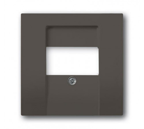 ABB Basic 55 Шато (чёрный) Накладка аудиорозетки и ТЛФ/комп ТАЕ розеток  1724-0-4315   2CKA001724A4315  ABB