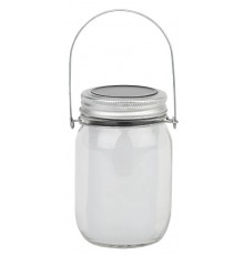 Cветильник садовый декоративный SL-GL14-JAR-3 на солнечной батарее, стекло, металл, прозрачный, 13,5 см  Б0032580  ЭРА