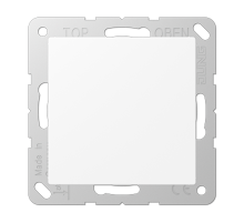 Крышка без отверстий с суппортом; термопласт; белый матовый; A500  A594-0WWM  Jung