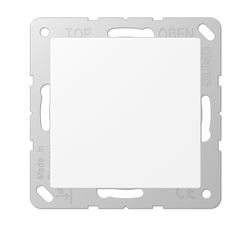 Крышка без отверстий с суппортом; термопласт; белый матовый; A500  A594-0WWM  Jung