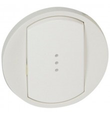 Celiane Белый Клавиша 1-ая с подсветкой  068003  Legrand