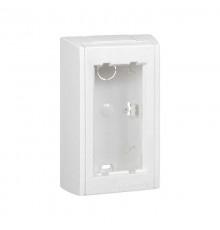 Simon Connect Блок настенный на 1 S-модуль Сима Про, поверхностный монтаж, белый  SBC100-9  Simon