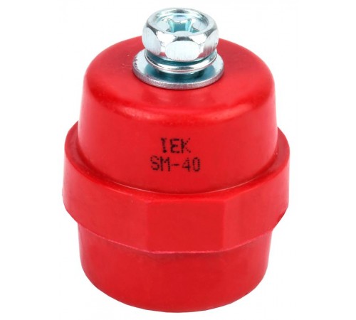 Изолятор SM40 (М8) силовой с болтом   YIS11-40-12-B  IEK
