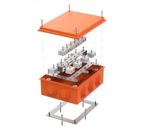 Коробка огнестойкая для о/п 40-0330-FR10.0-28 Е15-Е120 RAL2004 260х175х90 (7 шт/кор)  40-0330-FR10.0-28  Промрукав