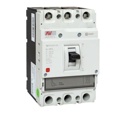 Выключатель автоматический AV POWER-2/3 225А 80kA TR AVERES  mccb-23-225H-TR-av  EKF