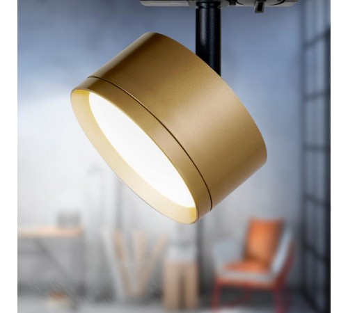 Светильник трековый  TR48 - GX53 MG однофазный под лампу GX53 матовое золото  Б0054160  ЭРА