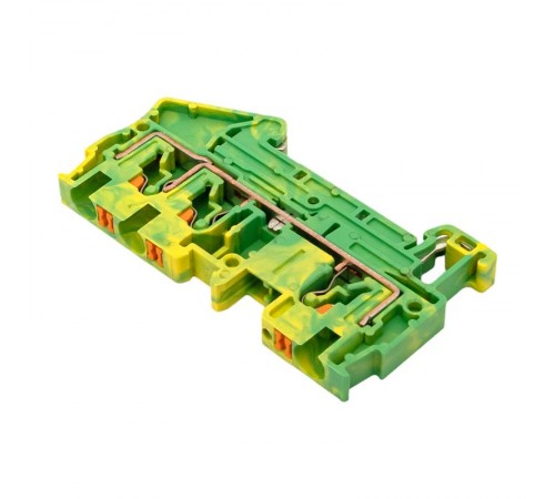 Клеммная колодка пружинная 4 Push-in 3 вывода земля PIT-4-3-pe  EKF
