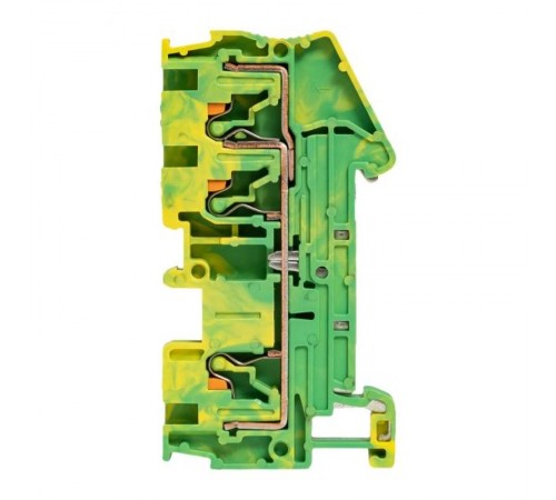 Клеммная колодка пружинная 4 Push-in 3 вывода земля PIT-4-3-pe  EKF