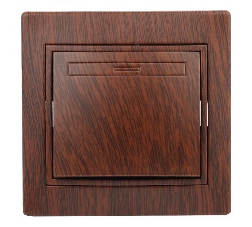 1-101-10 Intro Выключатель, 10А-250В, IP20, СУ, Plano, венге  Б0030032  Intro