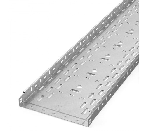 Лоток перфорированный Стандарт INOX (AISI 304) 300х50х3000 (0,8 мм) (3 м/уп)  PR16.2338  Промрукав