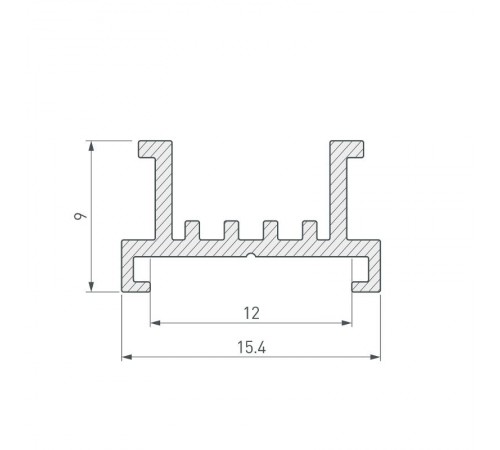Основание для ленты SL-LINE-2522-2500 (arlight, Алюминий)  033415  Arlight