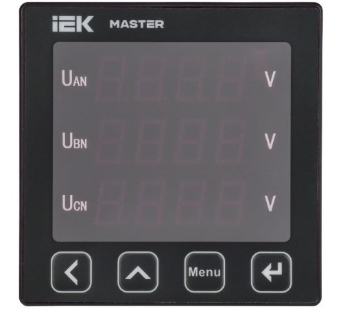 Вольтметр цифр. щит. 3-ф. RS-485 96х96 LED MASTER  MI-DV21-6-3-1-LED  IEK