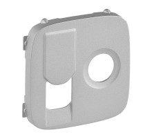 Valena ALLURE Алюминий Накладка розетки TV-RJ45  754837  Legrand