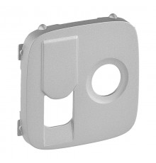 Valena ALLURE Алюминий Накладка розетки TV-RJ45  754837  Legrand