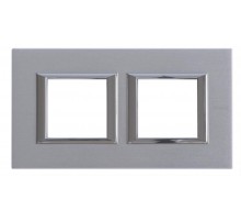 Рамка 2х2П 71мм горизонтальная Хром Axolute  HA4802M2HCR  Legrand