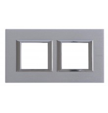 Рамка 2х2П 71мм горизонтальная Хром Axolute  HA4802M2HCR  Legrand