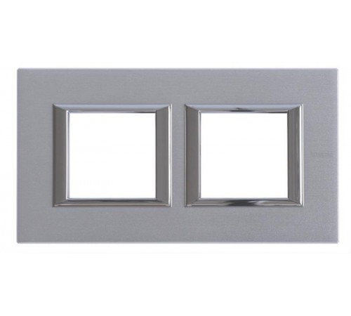 Рамка 2х2П 71мм горизонтальная Хром Axolute  HA4802M2HCR  Legrand