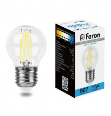 Лампа светодиодная, (11W) 230V E27 6400K прозрачная, LB-511  38226  FERON