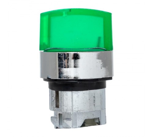 Исполнительный механизм переключателя ХB4 зеленый на 2 положения возвратный без фиксации, с подсветкой с короткой ручкой EKF PROxima    XB4BD2L-G   
