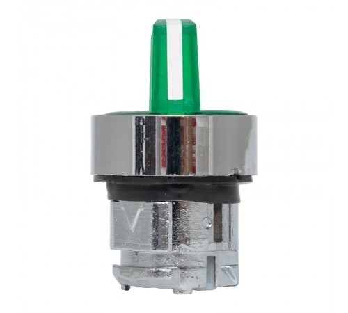 Исполнительный механизм переключателя ХB4 зеленый на 2 положения возвратный без фиксации, с подсветкой с короткой ручкой EKF PROxima    XB4BD2L-G   