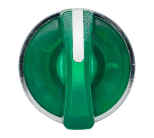 Исполнительный механизм переключателя ХB4 зеленый на 2 положения возвратный без фиксации, с подсветкой с короткой ручкой EKF PROxima    XB4BD2L-G   