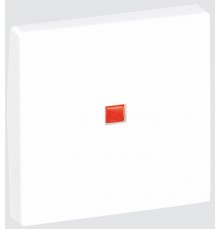 Simon Connect Клавиша с красн.окошком для прох.выкл. с подсв. К302, К45, алюминий  K112-8  Simon