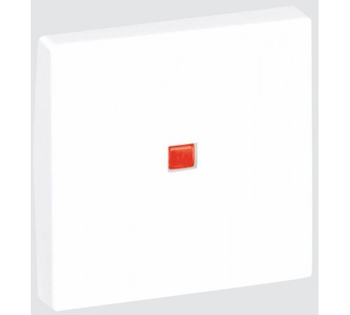 Simon Connect Клавиша с красн.окошком для прох.выкл. с подсв. К302, К45, алюминий  K112-8  Simon