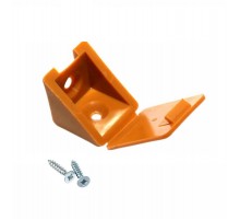 Мебельный уголок с шурупом - вишня (4 шт) - пакет   108984  Tech-KREP