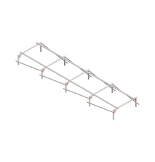 Опорная конструкция для установки оборудования TECHNORAPTOR 1200х5000 тип 2  KM-TR-SSEI-1200-5000-2  КМ - профиль
