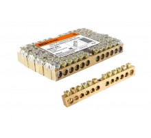 Шина "N" нулевая 8х12мм 12/1 (12 групп/крепеж по центру)   SQ0801-0051  TDM