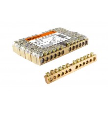 Шина "N" нулевая 8х12мм 12/1 (12 групп/крепеж по центру)   SQ0801-0051  TDM