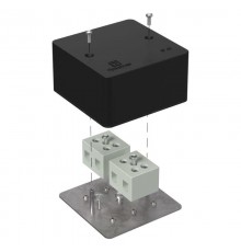 Коробка огнестойкая для кабель-канала 40-0460-FR16.0-4 Е15-Е120 RAL9005 85х85х45 (44 шт/кор) черная  40-0460-9005-FR16.0-4  Промрукав