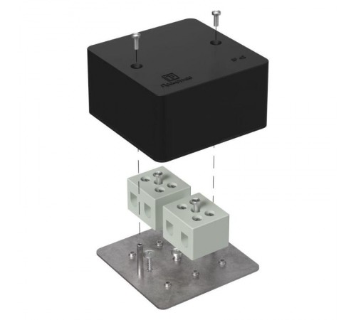 Коробка огнестойкая для кабель-канала 40-0460-FR16.0-4 Е15-Е120 RAL9005 85х85х45 (44 шт/кор) черная  40-0460-9005-FR16.0-4  Промрукав