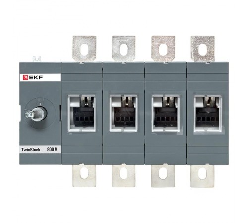 Рубильник 800A 4P без рукоятки управления TwinBlock  tb-s-800-4p  EKF