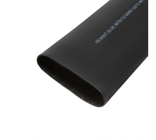 Термоусадочная трубка клеевая 75,0/22,0 мм, (3-4:1) черная, упаковка 2 шт. по 1 м  26-0075  REXANT
