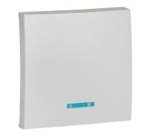 Валенсия лицевая панель выключателя 1-кл. с индикатором 10А сталь EKF PROxima   ESV10-L-121-30   EKF