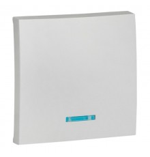 Валенсия лицевая панель выключателя 1-кл. с индикатором 10А сталь EKF PROxima   ESV10-L-121-30   EKF