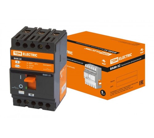 Авт. выкл. ВА88-32 3Р  80А 25кА   SQ0707-0007  TDM