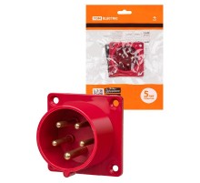 Вилка 615 скрытая 3Р+РЕ+N 16А 380В IP44  SQ0607-0003  TDM