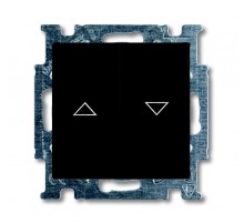 ABB Basic 55 Шато (чёрный) Выключатель жалюзийный кнопочный  1413-0-1098   2CKA001413A1098  ABB