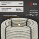 ЭРА Труба гофрированная ПВХ (серый) d 20мм с зонд. легкая 50м (36)  Б0042996  ЭРА