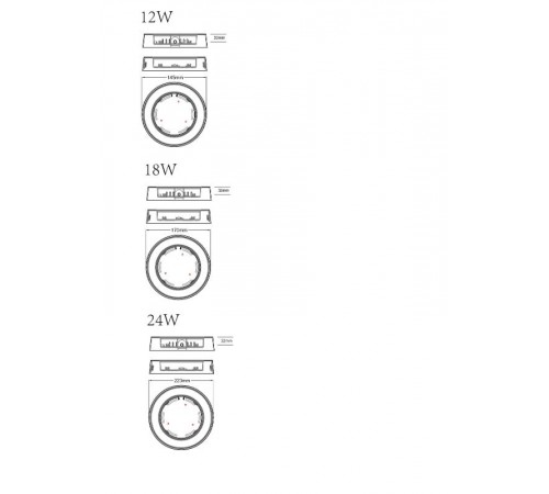 Светильник светодиодный LED 19-24-6K накладной круглый 24Вт 6500К  Б0057432  ЭРА