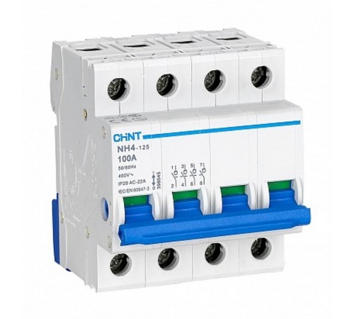 Выключатель нагрузки NH4 4P 100A (DB) (R)  398045  CHINT