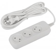 Удлинитель электрический ЭРА UDL-10-350 Greenline 3 розетки без заземления 5м ПВС 2x0.75мм2   Б0065073  ЭРА