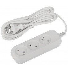 Удлинитель электрический ЭРА UDL-10-350 Greenline 3 розетки без заземления 5м ПВС 2x0.75мм2   Б0065073  ЭРА
