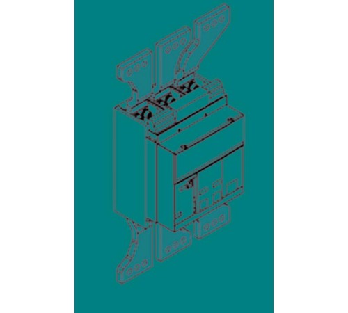 Комплект силовых выводов стационарного выключателя ES E1.2 F 4шт  1SDA073980R1  ABB