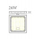 Светильник светодиодный LED 20-24-6K накладной квадратный 24Вт 6500К  Б0057434  ЭРА
