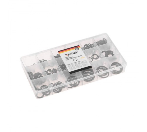 Набор резиновых уплотнительных колец 3-22мм (225 шт/уп)  KR-01-3101-17  Kranz