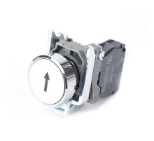 Кнопка SB4 в сборе модульная 22мм белая металл 1НО с марк "стрелка вверх"  SB4BA3341  SE