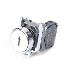 Кнопка SB4 в сборе модульная 22мм белая металл 1НО с марк "стрелка вверх"  SB4BA3341  SE